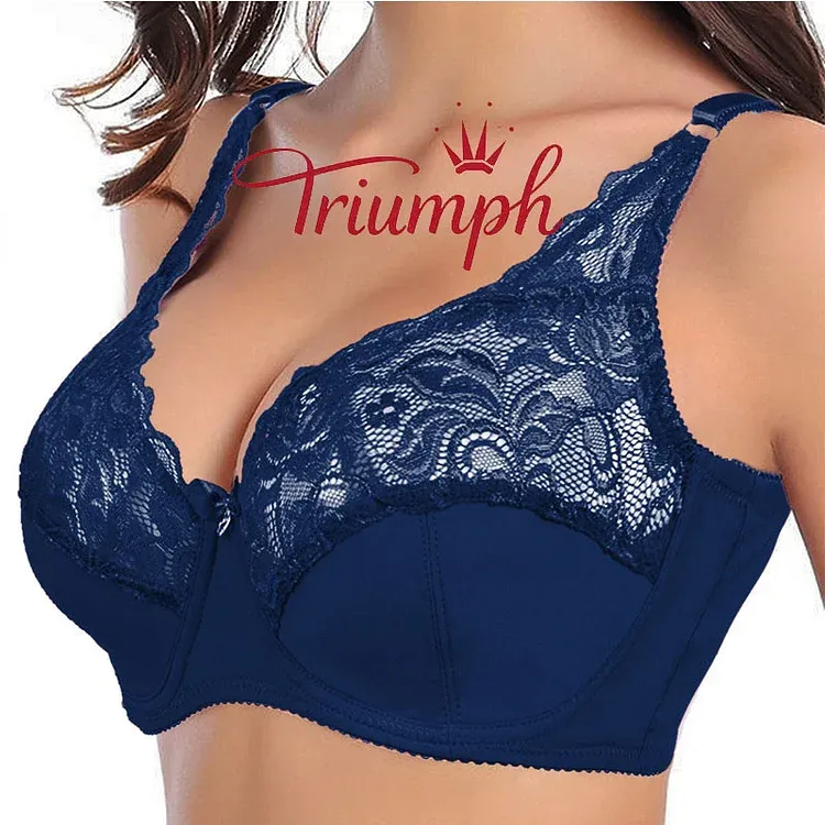 Triumph - SEXI Sutien Push Up cu dantelă ultra subțire și transparentă Triumph 【M-6XL】
